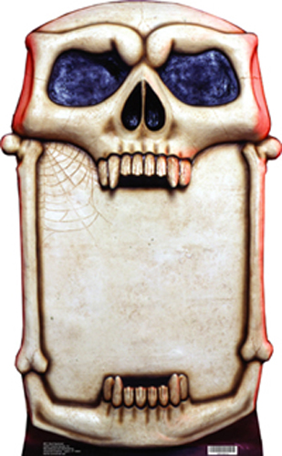 Skull Signboard Cardboard Standee