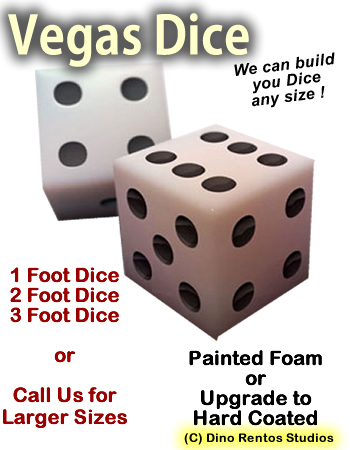 Vegas Dice-3D-Foam Prop