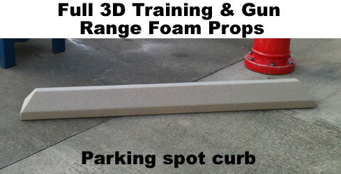 Life Size- Parking Spot Curb foam prop sculpture