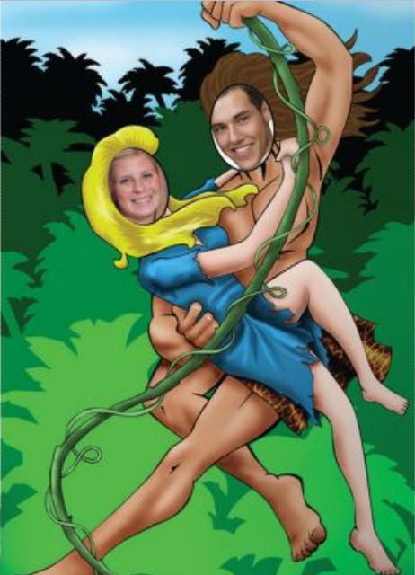 Tarzan and Jane Photo Op Medium