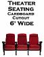Theater Seats Cardboard Cutout Standup Prop