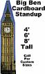 Big Ben Cardboard Cutout Standup Prop