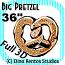 Big Giant Foam Pretzel Prop 36 Inches