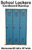 School Lockers Cardboard Cutout Standup Prop