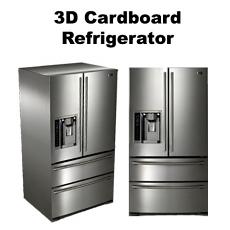 3D Cardboard Refrigerator