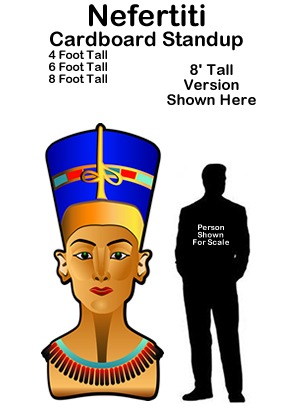Egyptian Nefertiti Cardboard Cutout Standup Prop