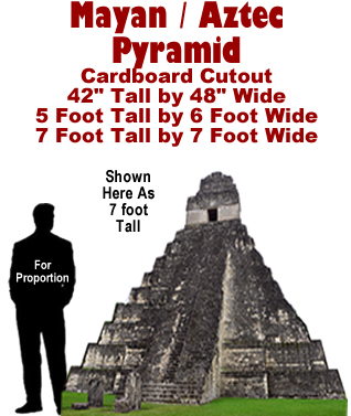 Mayan - Aztec Pyramid Cardboard Cutout Standup Prop