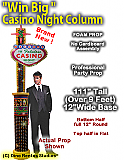 Win Big Casino Night - 111 Inch Casino Column foam prop