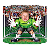 Soccer Photo Prop 3' 1" x 25" Photo Face Cutout Prop