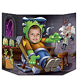 Frankenstein Photo Prop 3' 1" x 25" Cardboard Cutout Photo Face Prop