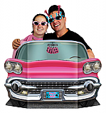 Pink Convertible Photo Prop 3' 1" x 25"