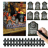 Tabletop Graveyard 6" & 24" cardboard prop