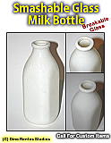 Vintage Dairy Milk Bottle Smashable Prop.