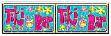 FR Metallic Tiki Bar Fringe Banner 14" x 4' luau
