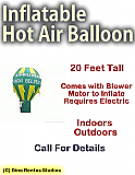 Inflatable Prop Giant Hot Air Balloon - 20 Foot Tall