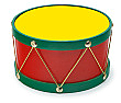Christmas Drum cardboard Standup