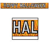 Metallic Happy Halloween Banner 10" x 9'