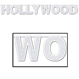 Glittered Hollywood Streamer 8�" x 8'