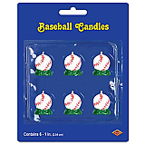 Baseball Candles 1�"