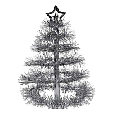 Christmas Tree Centerpiece 16" Silver