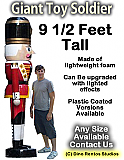 Giant Christmas Toy Soldier Foam Prop