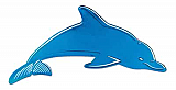 Foil Dolphin Silhouette 24" Cardboard Cutout Prop