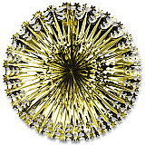 Deluxe Star Fan 24" Gold