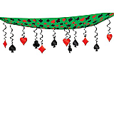 Casino Ceiling D�cor 12" x 12'