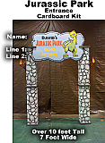   Jurassic Entrance Theme Kit Entrance- Cardboard Cutout Prop