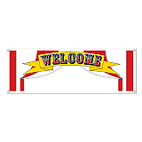 Welcome Sign Banner 5' x 21"