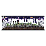 Happy Halloween Sign Banner Vinyl