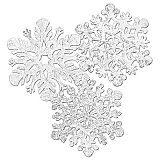 Silver Foil Snowflake Cutouts 15"