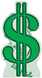 Dollar Sign Cardboard Standee
