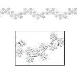 Winter Snowflake Garlands 6'
