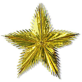Leaf Starburst 16" Gold