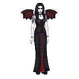 Jointed Goth Beauty 6' Cardboard Cutout Prop