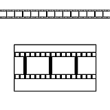 Filmstrip Border Trim 37' Total paper