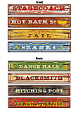 Western Sign Cutouts 4" x 24"