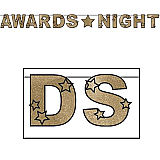 Glittered Awards Night Streamer 8�" x 9'