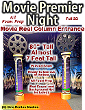 Movie Premier Night - Reel Foam Prop Column Entrance