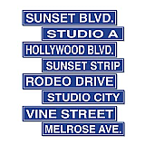 Hollywood Sign Cutouts 4" x 24"