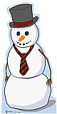 Snowman Cardboard Standee