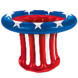 Inflatable Patriotic Hat Cooler 27"