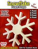Snowflake 2 Inch Thick Foam Prop