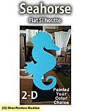 2D Seahorse Silhoutte Foam Prop