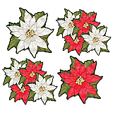 Mini Poinsettia Cutouts 4�"