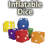 Inflatable 12" Dice Props