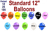 Standard 12" Balloons