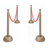 Red Rope Stanchion Set - crowd control - entrance
