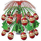 Christmas Ornament Cascade Centerpiece 18"